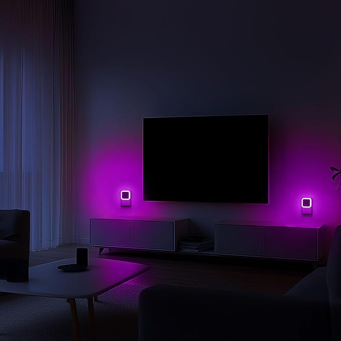 Sujeet Night Light, Night Lights Plug into Wall 4-Pack, Pink Plug in Night Light, Dusk to Dawn Night Lamp Led Night Lights for Bedroom, Bathroom, Hallway