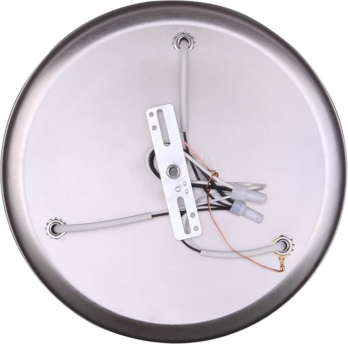 Canarm James 3-Light Ceiling or Wall Fixture, Silver Finish with Alabaster Glass, Modern Rustic Flush Mount Lighting for Bedroom, Hallway or Entryway