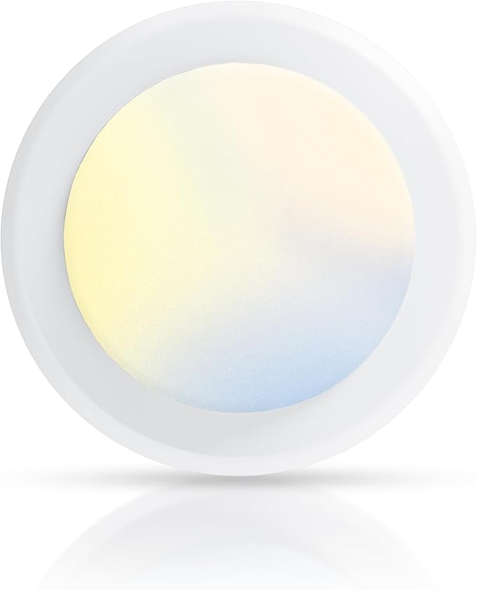 ECOELER 6 Inch LED Disk Lights, Dimmable Flush Mount Light Fixture, 16.5W 1000 Lumens, 5 Color Selectable Recessed Retrofit Ceiling Lights for Kitchen, Porch, Hallway, ETL & FCC