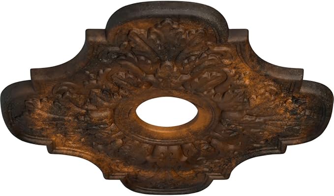 Ekena Millwork CM17PERUSDecorative Ceiling Medallions Modeled After Original Historical Patterns & Designs, Rust