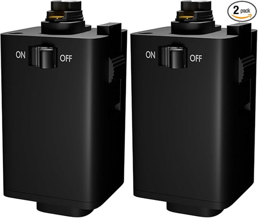 OHLECTRIC Pendant Track Adapter for H Track Only - Halo Track Adapter Supports Weight Upto Maximum of 10 Lbs and SVT 18/3 Wire - Black (Pack of 2)