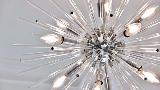Maxim Lighting Polaris 16-Light Pendant Light | Polished Chrome Steel Finish | Clear Glass Shade | Transitional Indoor Light Fixture | Ideal for Kitchen Islands & Dining Rooms | 28666CLPC