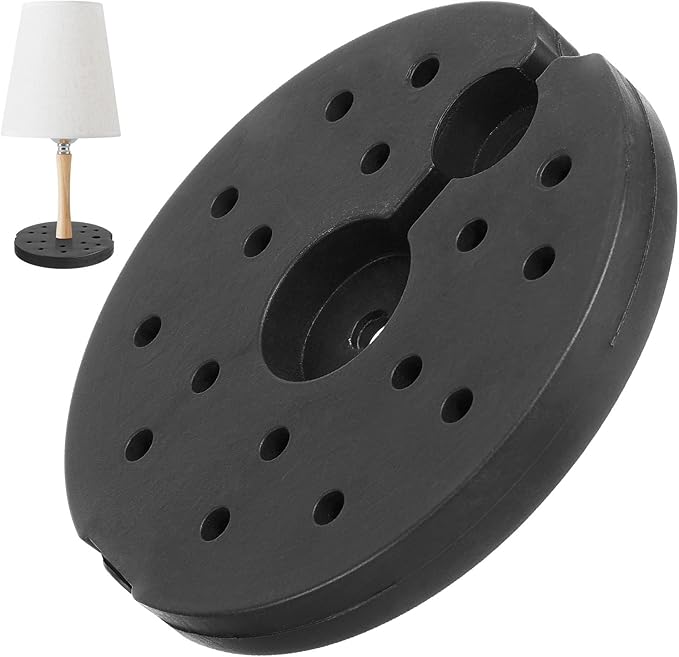 STOBAZA Weighted Desk Lamp Base Replacement 7.48X7.48X0.78In Stable Floor Lamp Loader Stand Heavy Duty Base Accessory for Home Office Living Room