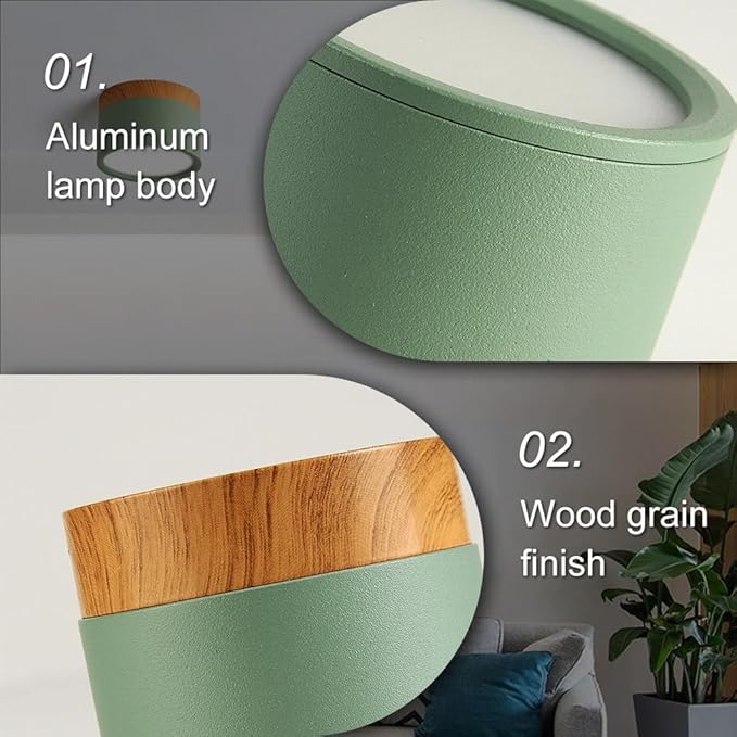 4.2-Inch Macaron Style Ceiling Light, Nordic Modern Ceiling Light Fixture, 15W LED Mini Cylinder Minimalist Close to Ceiling Lamp for Bedroom Hallway Entryway Kitchen Foyer Office