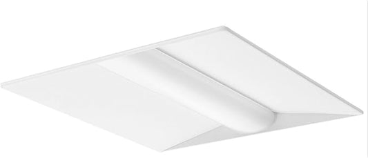 Lithonia Lighting 2x2 LED Troffer Light, BLT Series Low Profile LED Drop in Ceiling Light for Dropped Ceiling with Curved Ribbed Diffuser, 3300 Lumens, 4000K Cool White