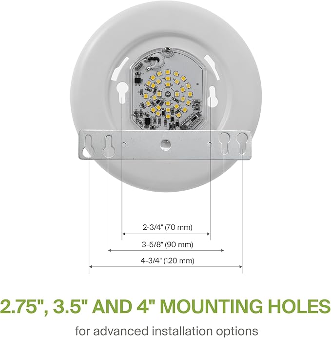 ASD 1 Pack LED Disk Lights 4 Inch, 10W 5CCT 2700K-5000K 685LM CRI90+, Dimmable Flush Mount Ceiling Light Fixture, Low Profile Surface Mount Disc Lights, Junction Box or Recessed Can Install, UL