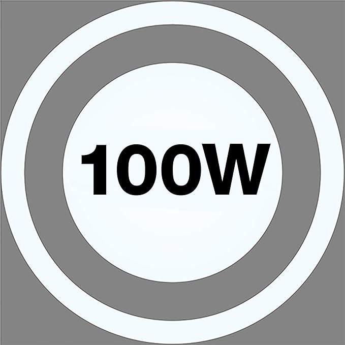 SYLVANIA UFO LED High Bay Light, 100W, 11,000 LMS, 5000K, Daylight, 120V with 6 Foot Cord/Plug, High Bay Led Shop Lights for Commercial Warehouse Workshop Factory Barn Garage, UL Listed-1 Pack (66331)
