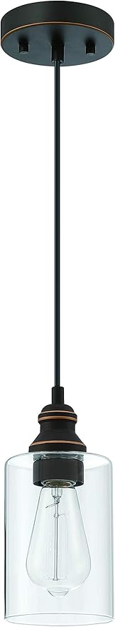 WISBEAM Pendant Lighting Fixture, Hanging Ceiling Lights with E26 Medium Base Max. 60 Watts, ETL Rated, Bulbs not Included, 3-Pack
