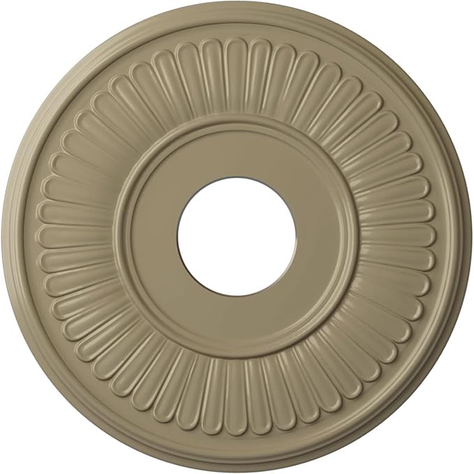Ekena Millwork CM15BEGDF 15 3/4"OD X 3 7/8"ID X 3/4"P Berkshire Ceiling Medallion Fits Canopies Up to 7", Gobi Desert