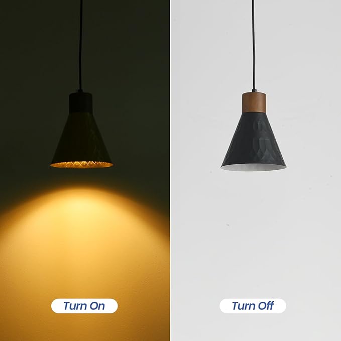 Modern Black Pendant Lights Kitchen Island, Mid Century Dome Pendant Light Set of 3, Small Industrial Hanging Pendant Lighting for Dining Room, Bedroom, Sink, Bar