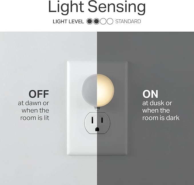 Lights by Night Plug In Night Light Bedroom Decor Apartment Essentials LED Lights Ambient Lighting Dusk to Dawn Sensor Nightlight Bathroom, 10 pack