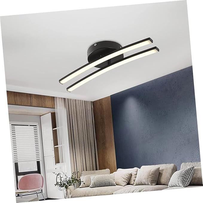 STOBOK Modern Minimalist Ceiling Light Fixture Warm Soft Glare Illumination for Living Bedroom Office Corridor Easy Installation Decorative Home