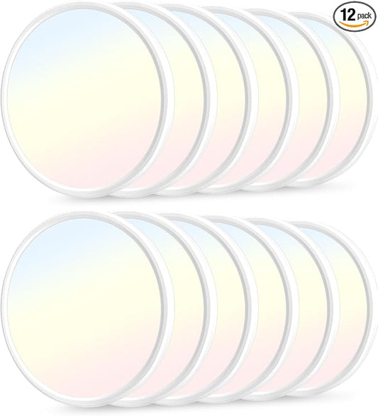 hunhun 12 Pack 3200lm LED Flush Mount Ceiling Light 28W 12 Inch 5CCT Adjustable Super Slim 0.87 inch led Ceiling Light Fixture Round Ceiling Lamp for Bedroom Living Room Kitchen Laundry White
