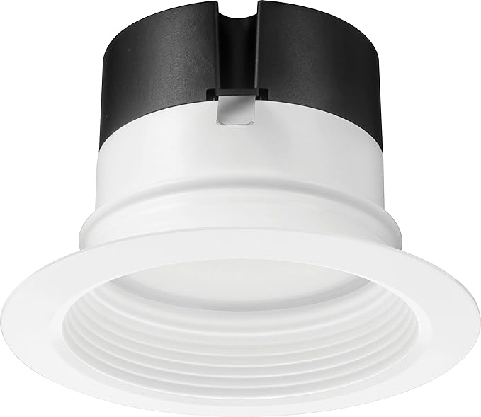 Juno 4BEMW SWW5 90CRI CP6 M2 E-Series LED Recessed Downlighting, Baffle Trim, 4-Inch (6-Pack), White