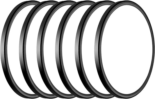 6Pack 3200lm LED Flush Mount Ceiling Light, Super Slim 12 inch LED Ceiling Light, 5000K LED Ceiling Light for Bedroom, Living Room, Dining Room (Black, Six Pack)