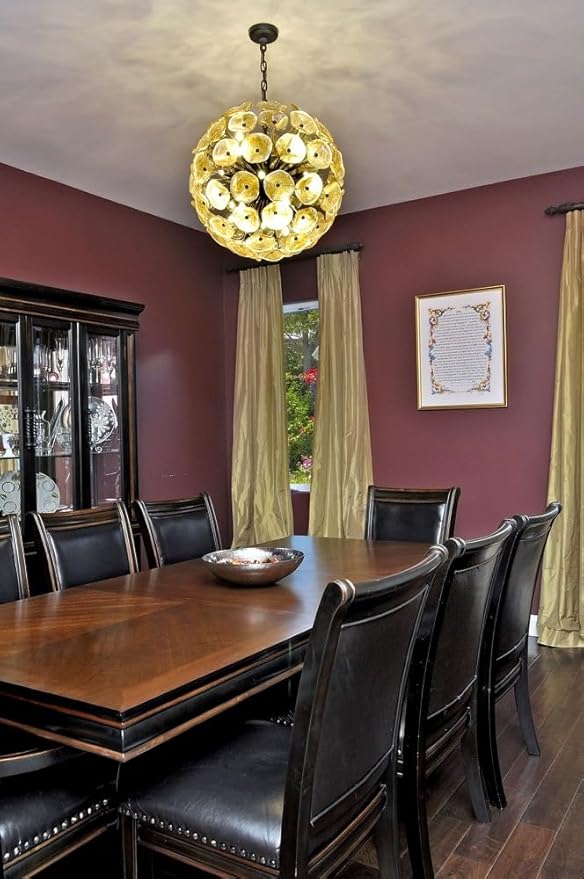 ET2 Fiori-12 Light Pendant in Leaf style-20 Inches Wide by 20 inches high -Traditional Installation