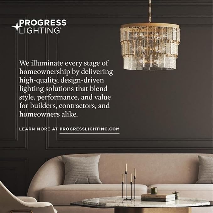 Progress Lighting 4-Light Etched White Glass Modern Bath Vanity Light, Replay Collection, Brushed Nickel (P2160-09)