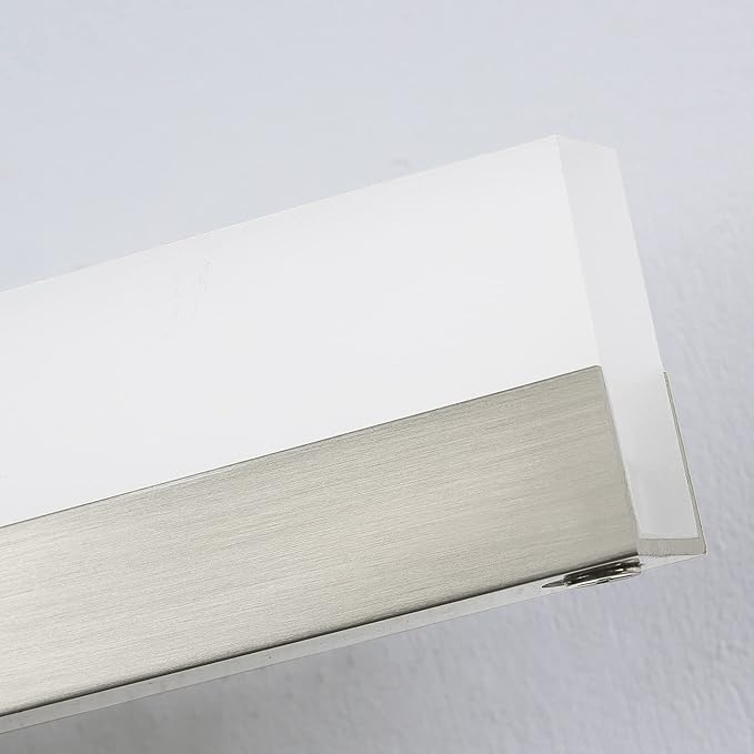 PRESDE 32 Inch LED Bathroom Vanity Light Bar, Modern Brushed Nickel Bath Lighting Fixture Over Mirror Dimmable