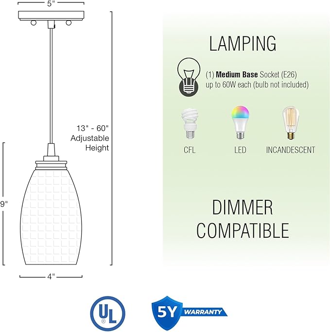 Kira Home Coast 9" Set of 2 Modern Mini Pendant Light with Frosted Glass Shades, Brushed Nickel Hanging Light with Satin White Oval Glass, Brushed Nickel Finish
