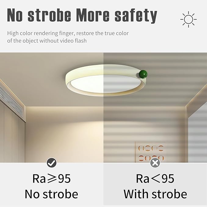 Round Flat Panel Light, Dimmable Modern Flush Mount Ceiling Light Fixture,24W 3000K/4000K/5000K,Fits for Hallway Kitchen Bedroom Living Room Closet Room