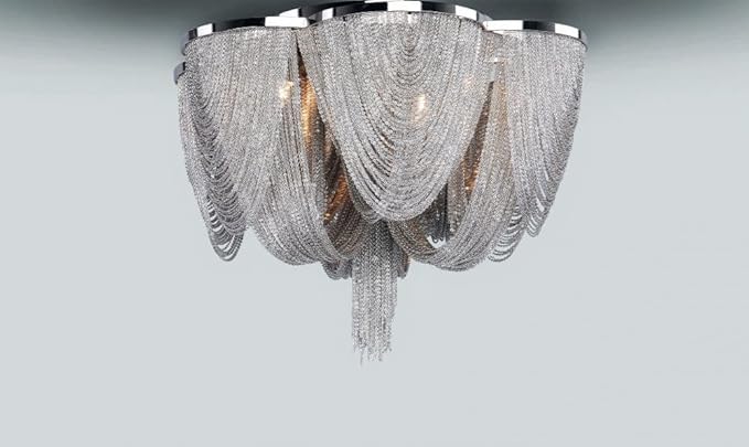 Chantilly-Six Light Flush Mount in Modern style-18 Inches Wide by 13 inches high