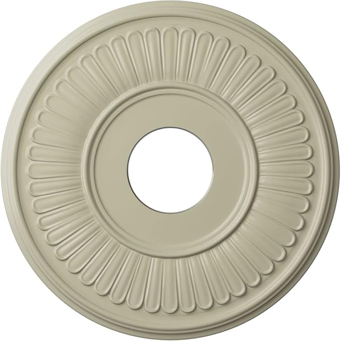 Ekena Millwork Berkshire Hand-Painted Ceiling Medallion, Clear Yellow