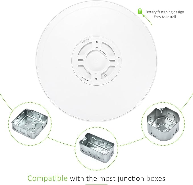 2Pack LED Flush Mount Ceiling Light, 7 Inch 1500LM 15W Thin Round Ceiling Light Fixture, 3000k/4000k/6500k 3 Color Adjustable Ceiling Lamp