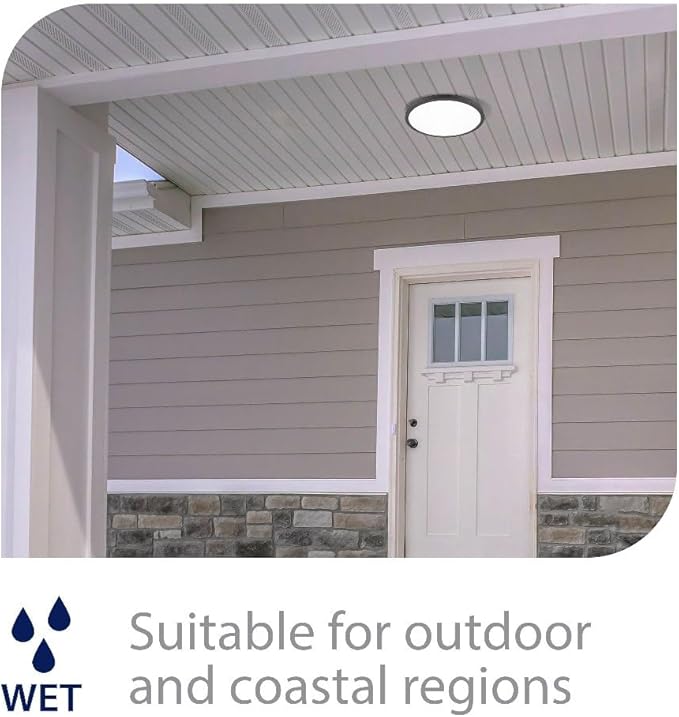 WAC Lighting, Round 11in LED Energy Star Flush Mount 3000K in Bronze