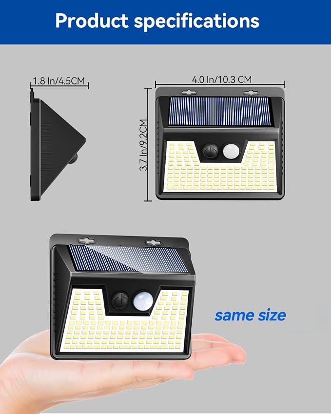 Peasur Solar Outdoor Lights [15 Pack/140LED], Motion Sensor Outdoor Light Ultra-Bright, Solar Powered Security Lights 3 Working Modes, Waterproof for Outside Garden Yard (500LM)