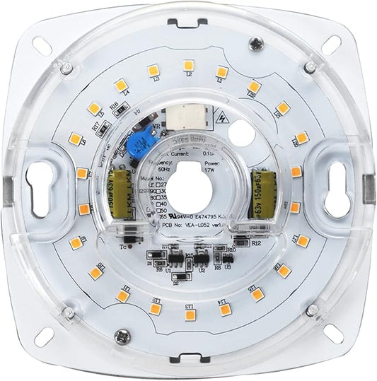 4" LED Light Engine Retrofit Kit - 5.39" Overall Size, 17W, White Light 4000K, 1200LM, 120V, CRI90, UL/ES/JA8 Certified - Ideal for Ceiling Flush Lights, Ceiling Fans, Pendants & Garden Light