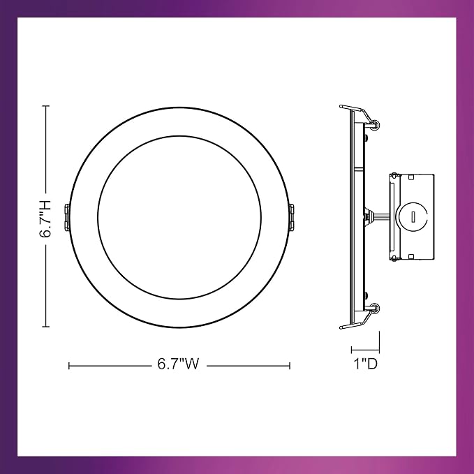 Philips LED 60W Slim 6-inch Canless Downlight 24-Pack Selectable White Mult-CCT 1000 Lumen (12.5W = 60W) Dimmable No Housing Required