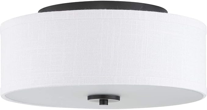 Progress Lighting P350130-143 Inspire Close-to-Ceiling, Black, 5.50x13.00x13.00