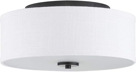 Progress Lighting P350130-143 Inspire Close-to-Ceiling, Black, 5.50x13.00x13.00