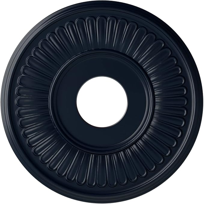 Ekena Millwork CM15BEMDF Berkshire Ceiling Medallion, Midnight Dream