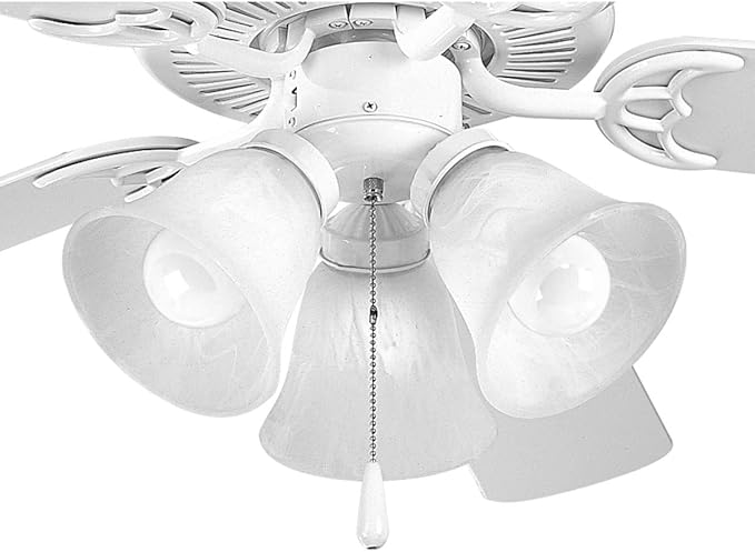 Progress Lighting AirPro Collection Three-Light Ceiling Fan Light