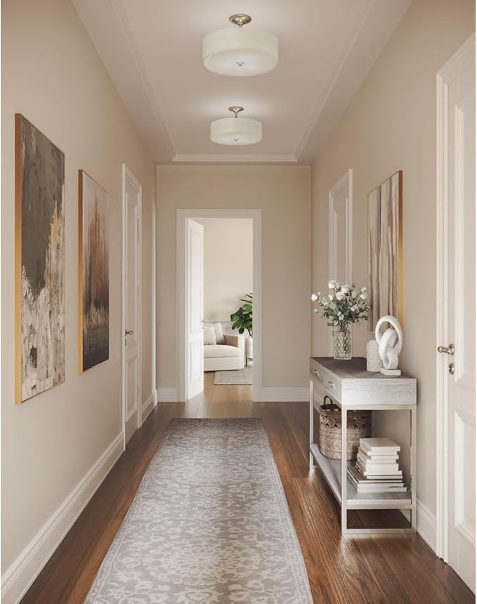 Progress Lighting P350168-009 Inspire Close-to-Ceiling, Nickel 11.50x18.00x18.00