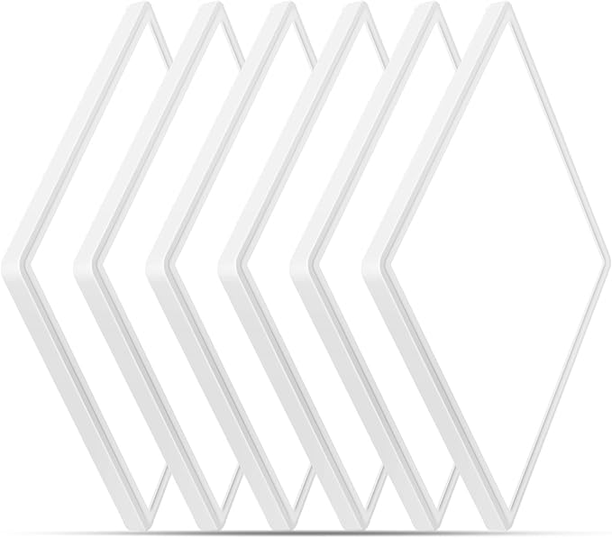 12 inch Flush Mount LED Ceiling Light Fixture, 6500K Daylight White Square LED Ceiling Light, Slim Flat Panel Light for Laundry Room, Bedroom, Kitchen, Living Room, Closet (6 Pack)