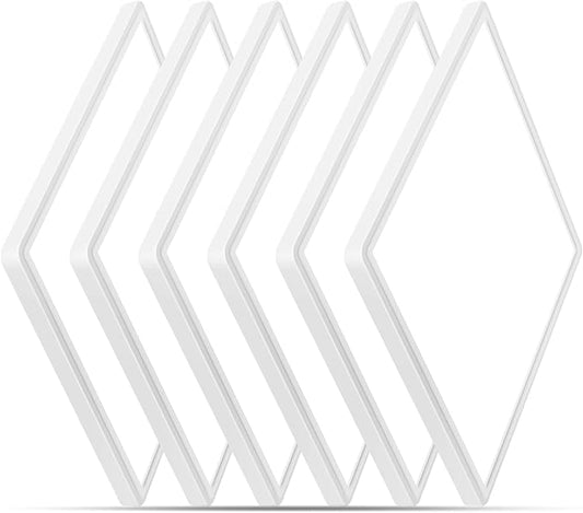 12 inch Flush Mount LED Ceiling Light Fixture, 6500K Daylight White Square LED Ceiling Light, Slim Flat Panel Light for Laundry Room, Bedroom, Kitchen, Living Room, Closet (6 Pack)