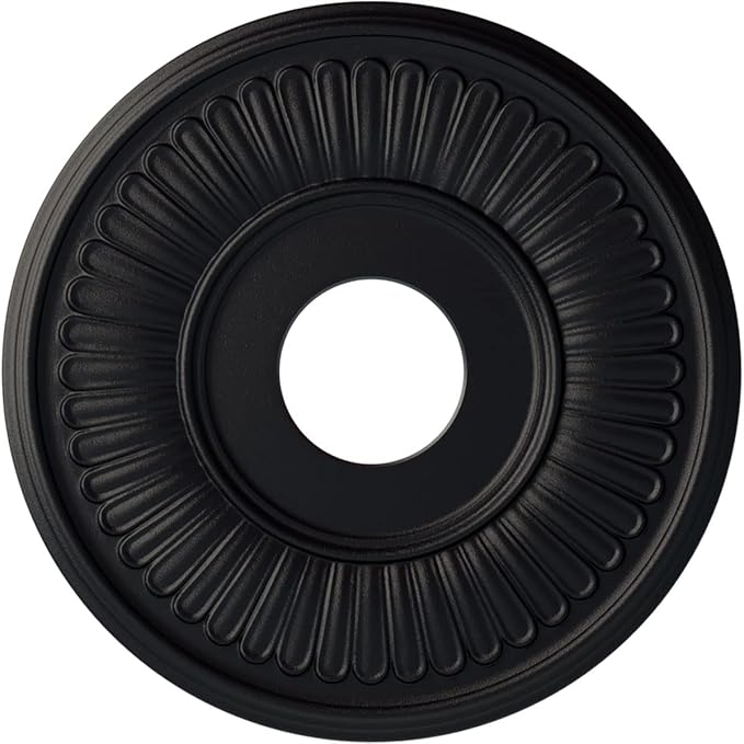15 3/4"OD x 3 7/8"ID x 3/4"P Berkshire Ceiling Medallion (Fits Canopies up to 7"), Hand-Painted Steel Gray