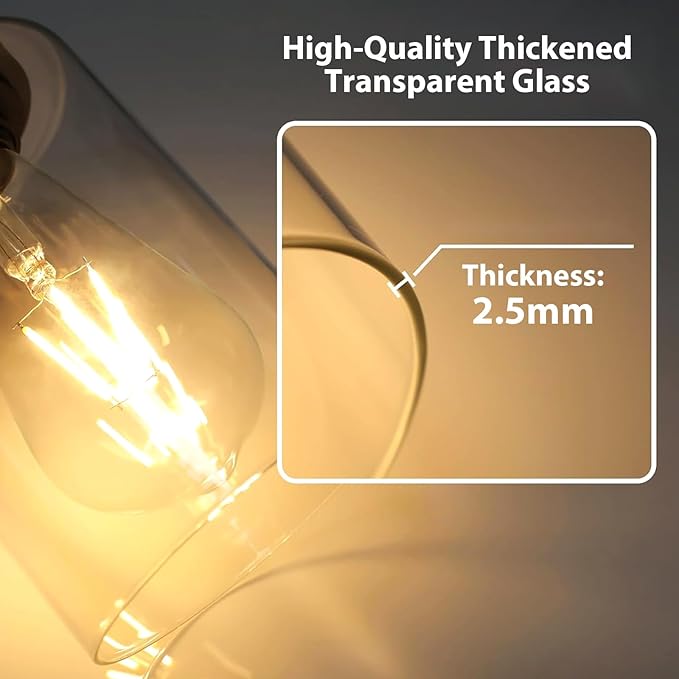 IZORRO Modern Bathroom Light Fixtures, 4 Light Brushed Gold Vanity Lights, Bathroom Lighting Fixtures Over Mirror with Clear Glass for Living Room Cabinet Bedroom