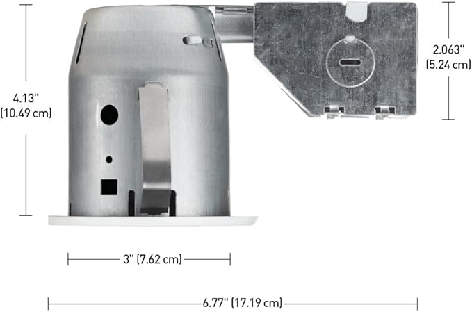 Globe Electric 90679 3" Swivel Round Trim Recessed Lighting Kit, White, Easy Install Push-N-Click Clips, 3.25" Hole Size, Adjustable Ceiling Light, IC Rated, GU10 Base Bulb Not Included