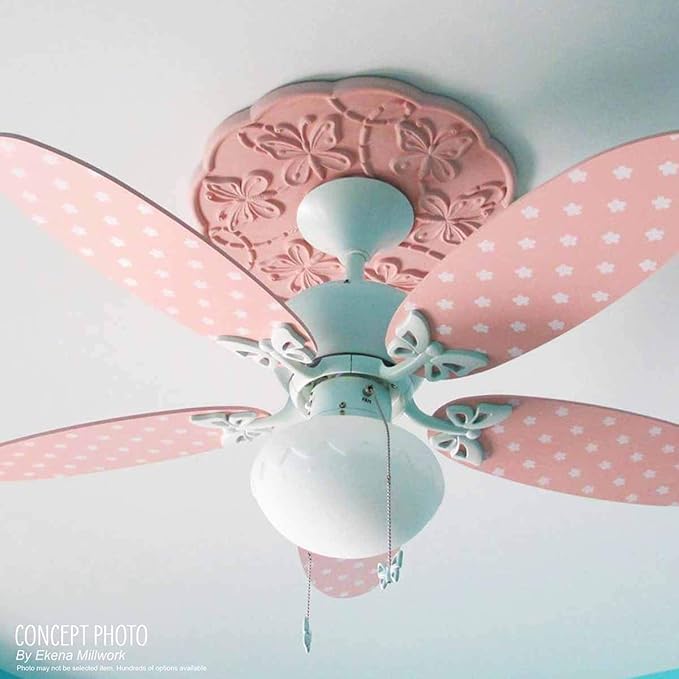 Ekena Millwork Berkshire Ceiling Medallion, Pot of Cream Crackle