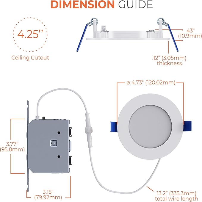 HALO HLB 4 inch LED Recessed Ceiling Light Canless Dimmable with Selectable Lumens and Selectable Color 27/30/35/40/5000K Wet Location Airtight Ultra Slim Indoor Outdoor HLB4LSFS5