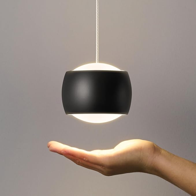 Modern LED Dimmable Pendant Light fixtures,Mini Island Pendant Lighting for Kitchen Island Dinning Room,Bedroom,Bar, Kitchen Island Ceiling Hanging Light Fixtures(black-1-Pack)