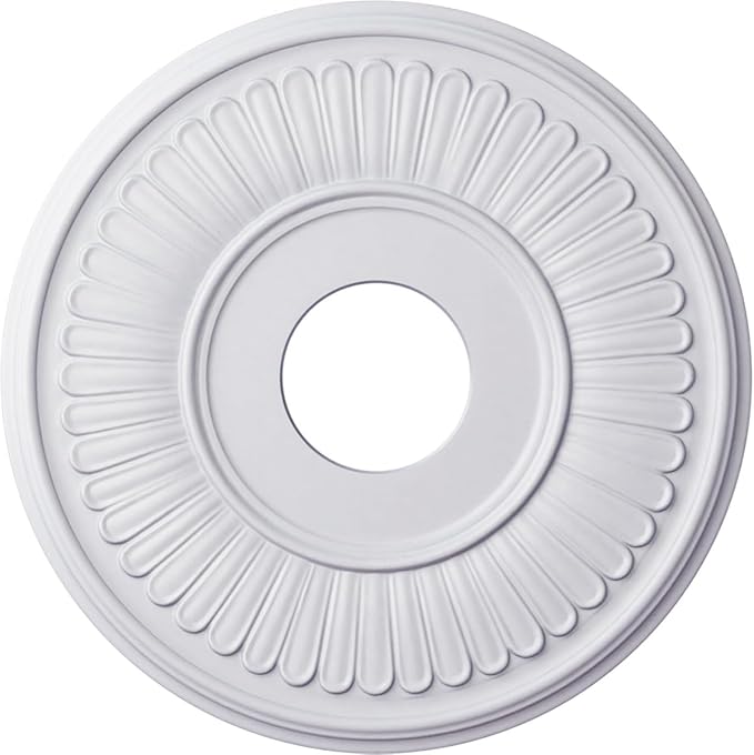 15 3/4"OD x 3 7/8"ID x 3/4"P Berkshire Ceiling Medallion (Fits Canopies up to 7")