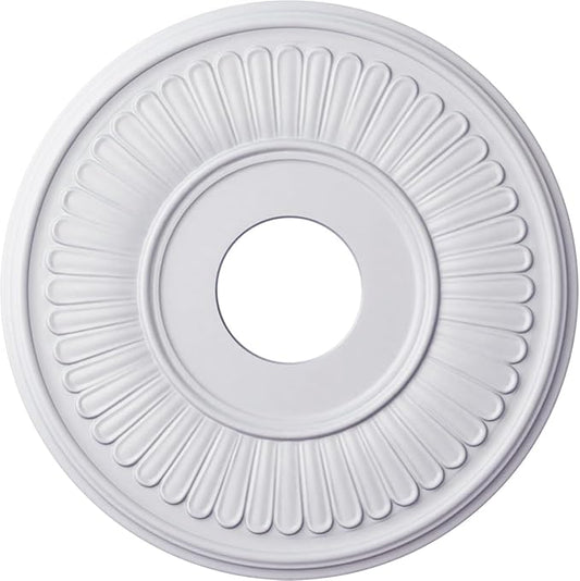 15 3/4"OD x 3 7/8"ID x 3/4"P Berkshire Ceiling Medallion (Fits Canopies up to 7")
