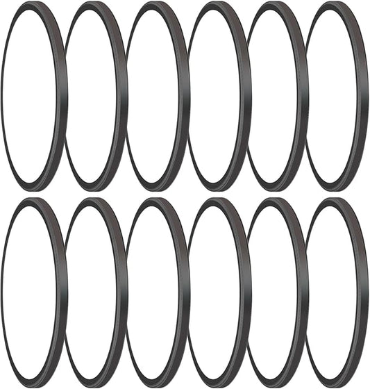 12Pack 28W 3200lm LED Flush Mount Ceiling Light, Super Slim 12 inch LED Ceiling Light, 5000K Daylight LED Ceiling Light for Bedroom, Living Room, Dining Room，Ofiice, Garage… (5000K-12 Pack(Black))