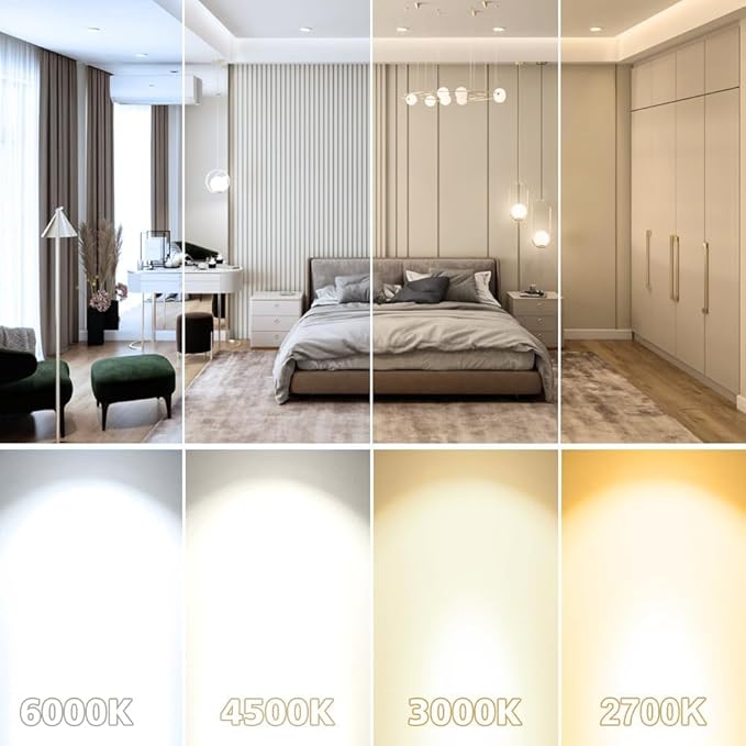 2 Inch LED Downlight, Recessed Lighting Dimmable Ceiling Light, 3W, 3000K Warm White, CRI80 with LED Driver(35W Halogen Equivalent), 12 Pack