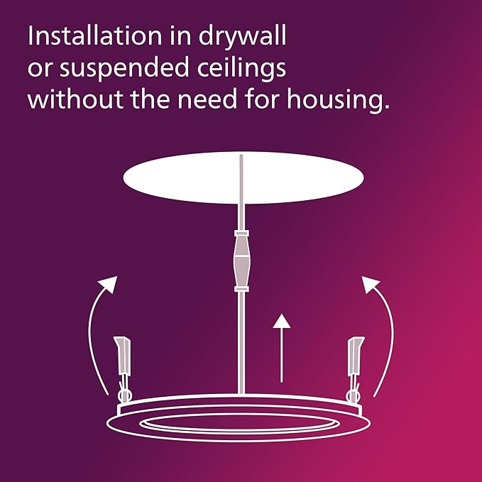 Philips LED 60W Slim 6-inch Canless Downlight 24-Pack Selectable White Mult-CCT 1000 Lumen (12.5W = 60W) Dimmable No Housing Required