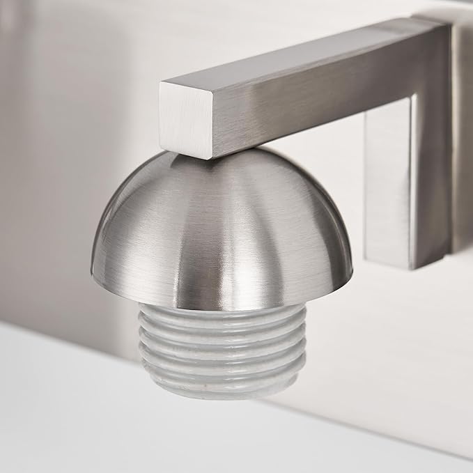 mirrea 16in 2-Light Brushed Nickel Vanity Lights for Bathroom, Vanity Lighting Fixtures with Etched White Glass Shades